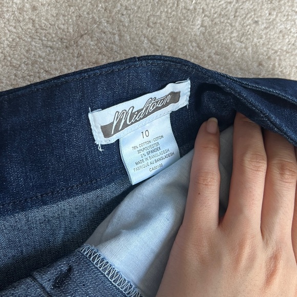 Denim midi pleated skirt - Picture 3 of 4